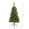 4ft. Pre-Lit White Mountain Pine & Pinecones Artificial Christmas Tree with Clear LED Lights